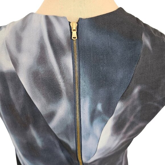 RACHEL Rachel Roy Navy Blue Light Weight Silk Blouse Sz S - Picture 4 of 9